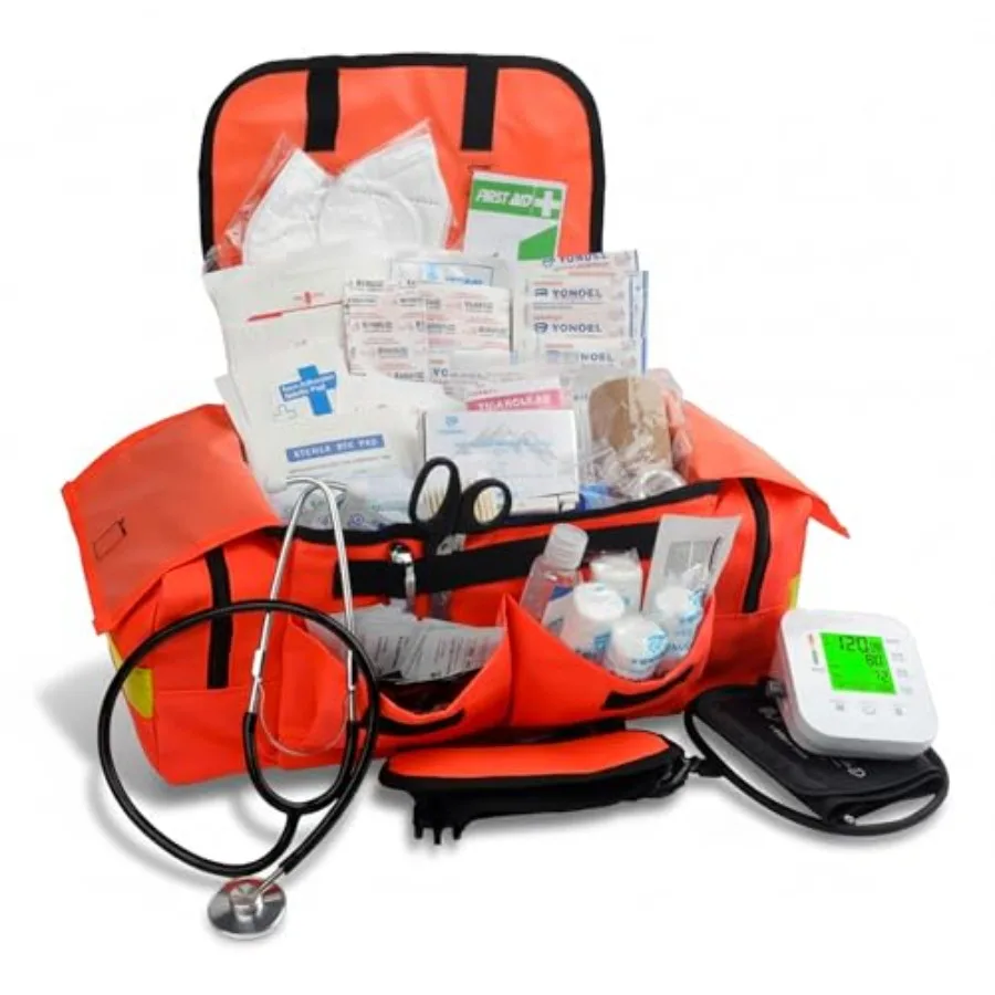 EMT 1st 362 Pcs Emergency Responder First Aid Kit with 40 Unique Items and First Aid Guide Book, Large First aid kit for car, T
EMT 1st 362 Pcs Emergency Responder First Aid Kit with 40 Unique Items and First Aid Guide Book, Large First aid kit for car, T