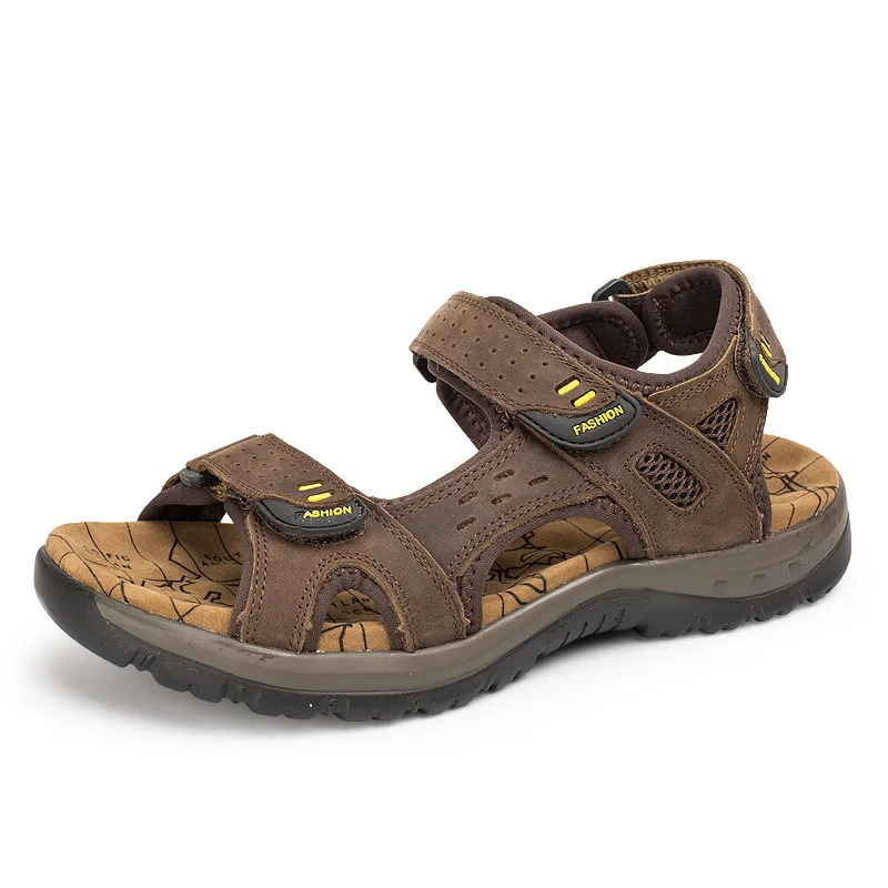 New Fashion Summer Leisure Men Shoes Beach Sandals High Quality Genuine Leather Sandals Soft Large Size Men's Sandals Size 38-48
New Fashion Summer Leisure Men Shoes Beach Sandals High Quality Genuine Leather Sandals Soft Large Size Men's Sandals Size 38-48