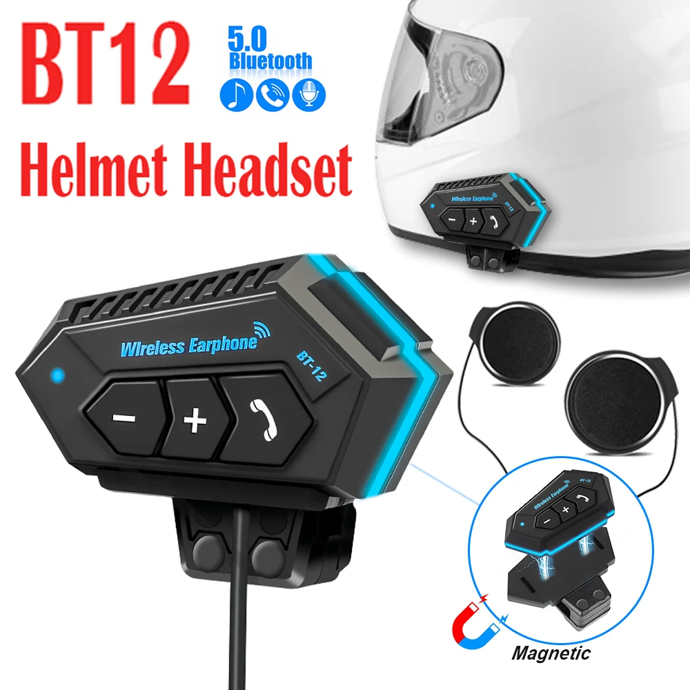 BT12 Motorcycle Helmet Headset Handsfree call Kit Stereo Anti-interference Waterproof Music Player Speaker Wireless Earphone
BT12 Motorcycle Helmet Headset Handsfree call Kit Stereo Anti-interference Waterproof Music Player Speaker Wireless Earphone