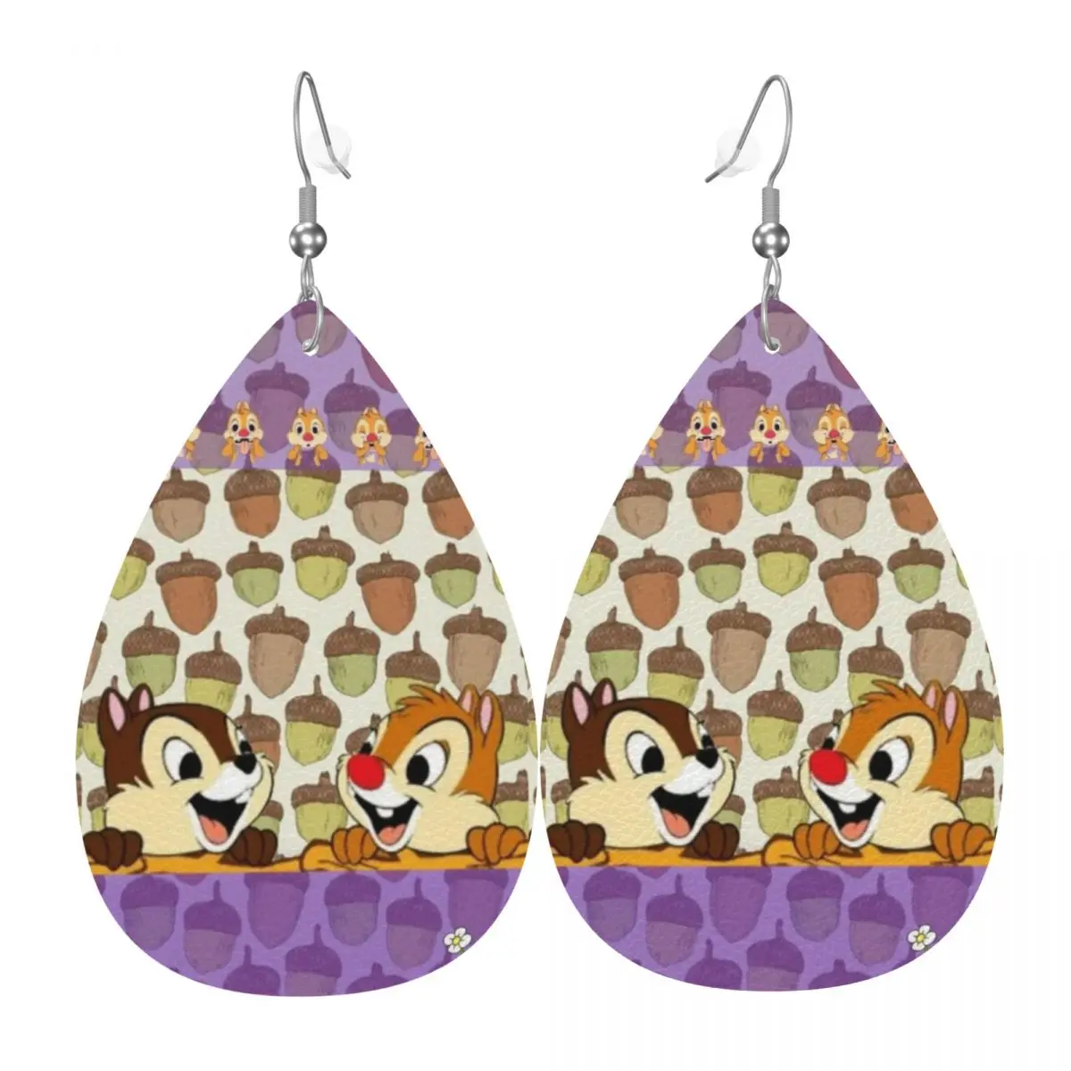 Custom Funny Cartoon Chip And Dale Dangle Drop Earrings Leather Earrings for Women Fashion For Valentine's Day
Custom Funny Cartoon Chip And Dale Dangle Drop Earrings Leather Earrings for Women Fashion For Valentine's Day