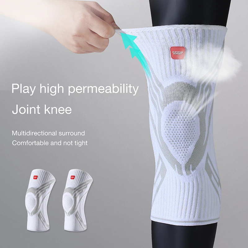 Sports Knee Pads Breathable Basketball Running Silicone Spring Support Strip Outdoor HikingCyclingMeniscus Compression Knee Pads
Sports Knee Pads Breathable Basketball Running Silicone Spring Support Strip Outdoor HikingCyclingMeniscus Compression Knee Pads
