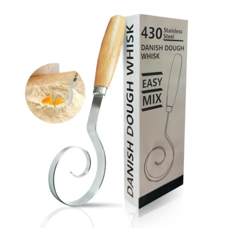 Dough Whisk 430 Stainless Steel Danish Dough Whisk Dough Whisk Tool for Sourdough Baking Cake Batter Cng Whisking Pizza Pastr
Dough Whisk 430 Stainless Steel Danish Dough Whisk Dough Whisk Tool for Sourdough Baking Cake Batter Cng Whisking Pizza Pastr