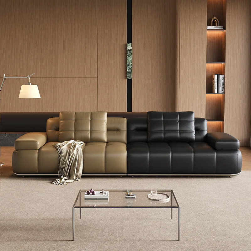 Sofa 2025 new living room designer high-end all-green leather small apartment straight row
Sofa 2025 new living room designer high-end all-green leather small apartment straight row