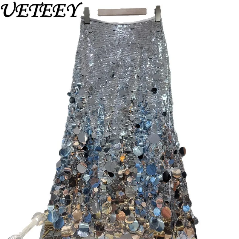 European High-end Sparkling Heavy-duty High-piece A-line Long Skirt Women 2026 New Spring and Autumn New Evening Party Skirts
European High-end Sparkling Heavy-duty High-piece A-line Long Skirt Women 2026 New Spring and Autumn New Evening Party Skirts