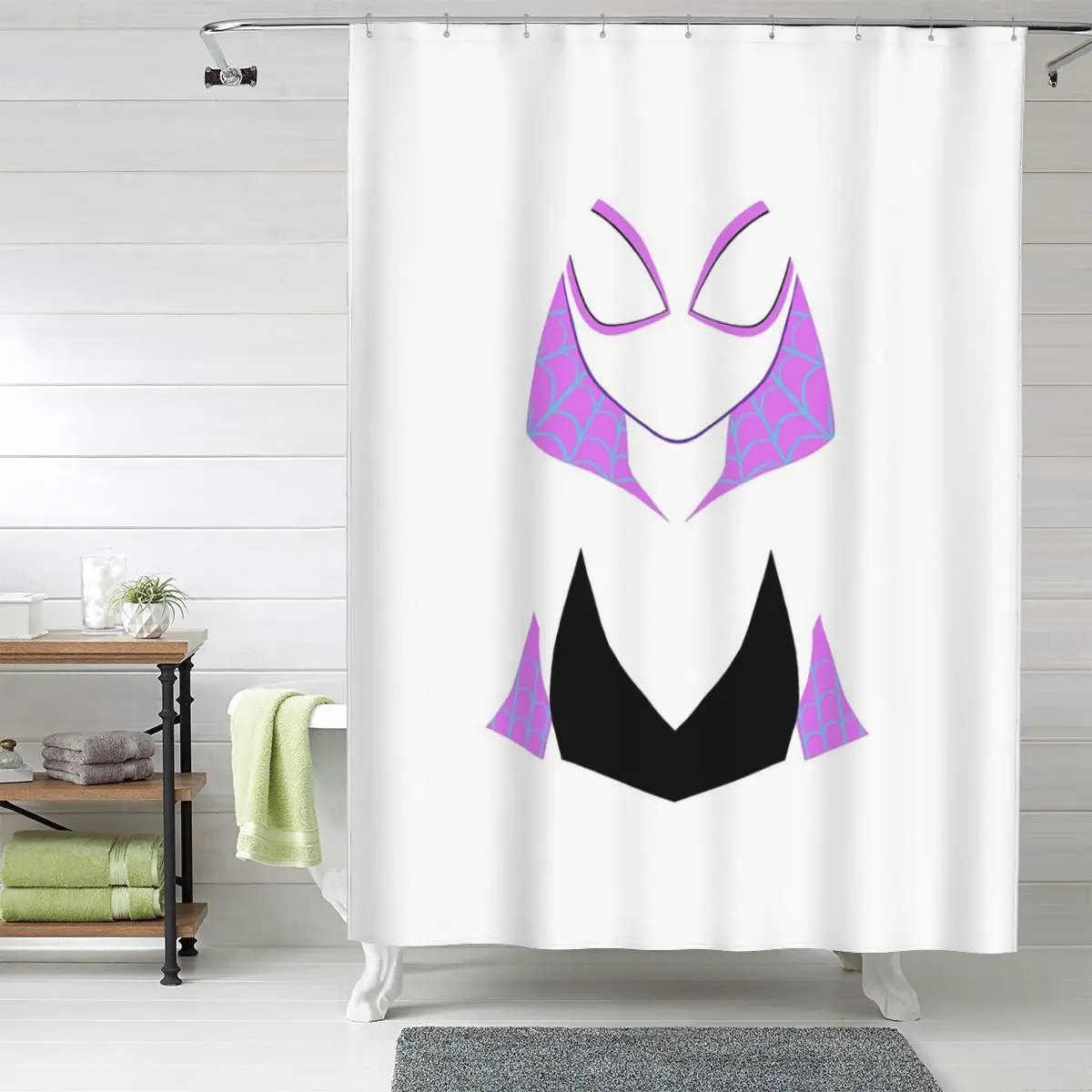 Водонепроницаемая шторка для душа из полиэстера с изображением Гвен Стейси (версия Spider Superior) с крючками
Водонепроницаемая шторка для душа из полиэстера с изображением Гвен Стейси (версия Spider Superior) с крючками