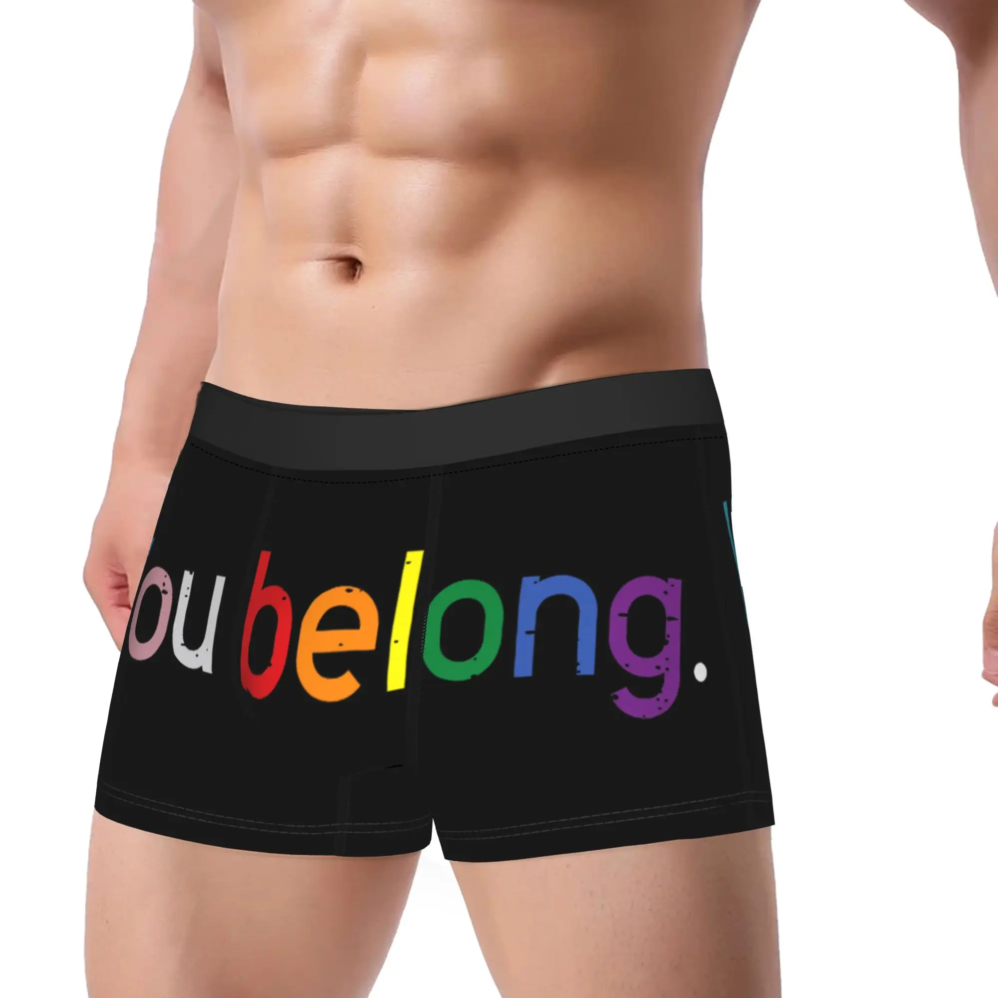 You Belong LGBTQ Ally Rainbow Man Underwear Gay LGBT Pride Month Boxer Briefs Shorts Panties Humor Soft Underpants for Homme
You Belong LGBTQ Ally Rainbow Man Underwear Gay LGBT Pride Month Boxer Briefs Shorts Panties Humor Soft Underpants for Homme