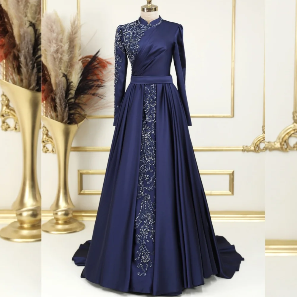 Customized High Quality Charmeuse Sequined Pleat A-line Collar Long Dresses Bespoke Occasion Sparkle
Customized High Quality Charmeuse Sequined Pleat A-line Collar Long Dresses Bespoke Occasion Sparkle