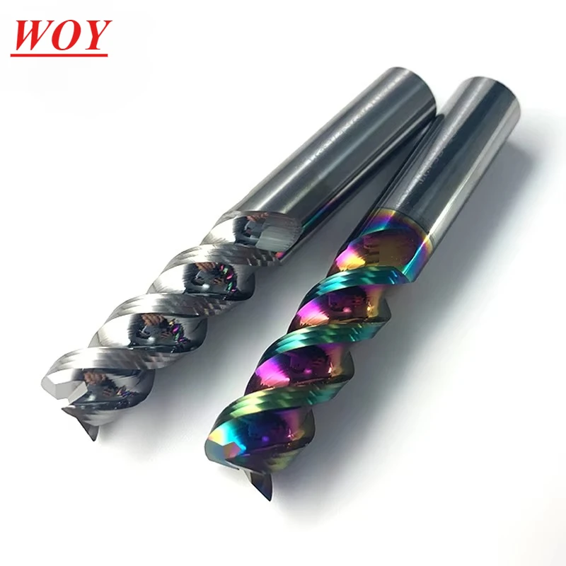 WOY 3F End Mill 3 Flutes Aluminum Milling Cutter CNC High Performance Machining Tool Tungsten Carbide DLC Coated
WOY 3F End Mill 3 Flutes Aluminum Milling Cutter CNC High Performance Machining Tool Tungsten Carbide DLC Coated