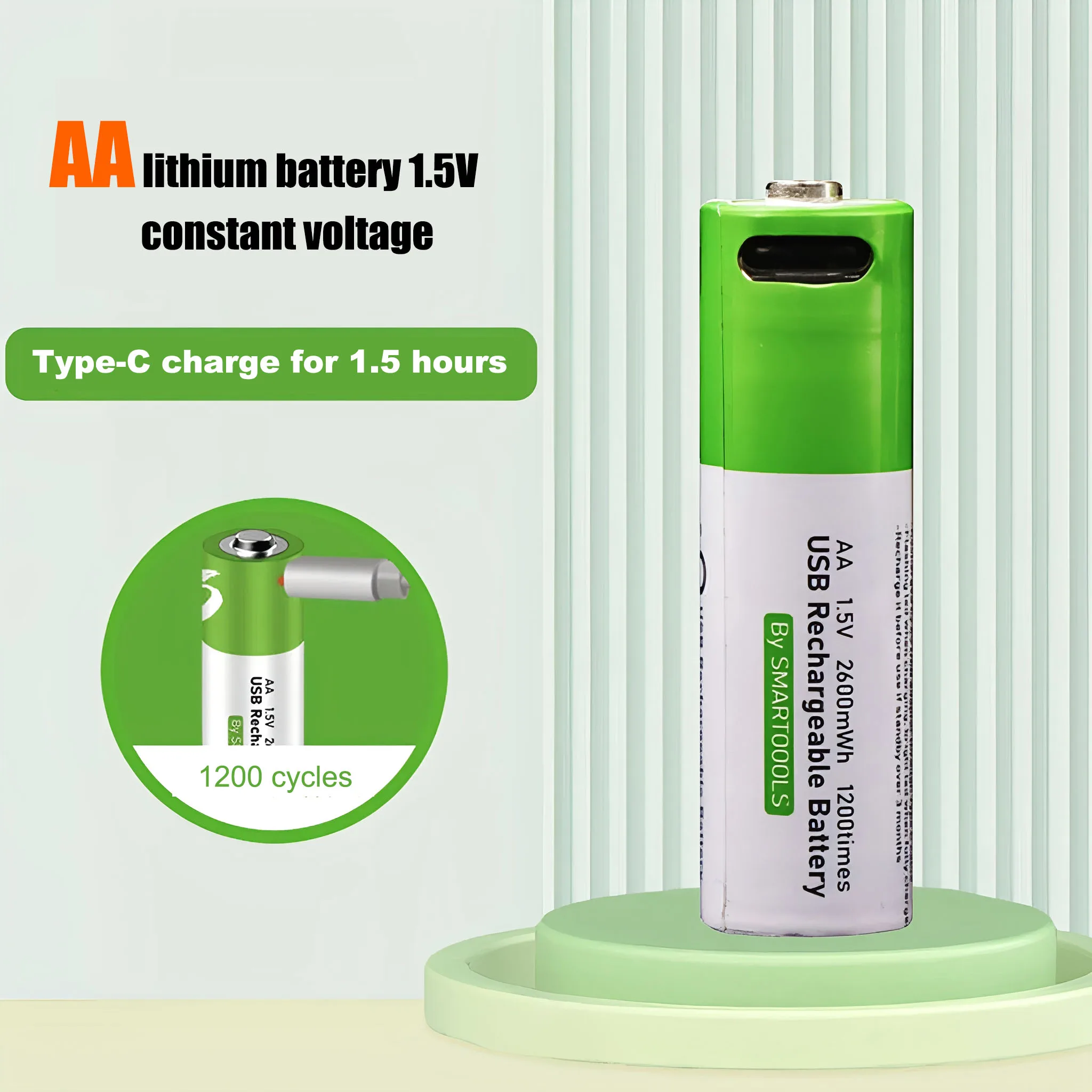 Brand New Original Aa1.5V2600Mwh Rechargeable Lithium-Ion Battery Environmentally Friendly Green Remote Control Mouse Small Fan Electric Toy Safe and Durable
Brand New Original Aa1.5V2600Mwh Rechargeable Lithium-Ion Battery Environmentally Friendly Green Remote Control Mouse Small Fan Electric Toy Safe and Durable