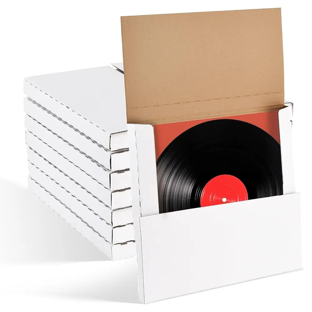 22-Pack Vinyl Record Mailers - 12.6x12.6x1 Inch Vinyl Record Shipping Boxes for LP Records, Photos & Stamp Collection (22)
22-Pack Vinyl Record Mailers - 12.6x12.6x1 Inch Vinyl Record Shipping Boxes for LP Records, Photos & Stamp Collection (22)