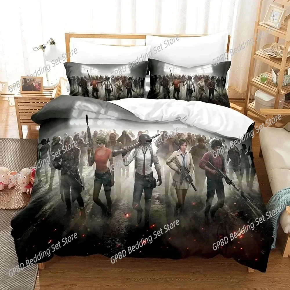New 3D Print Game Battlegrounds PUBG Bedding Set Boys Girls Twin Queen Size Luxury Duvet Cover Pillowcase Bed Home Luxury
New 3D Print Game Battlegrounds PUBG Bedding Set Boys Girls Twin Queen Size Luxury Duvet Cover Pillowcase Bed Home Luxury