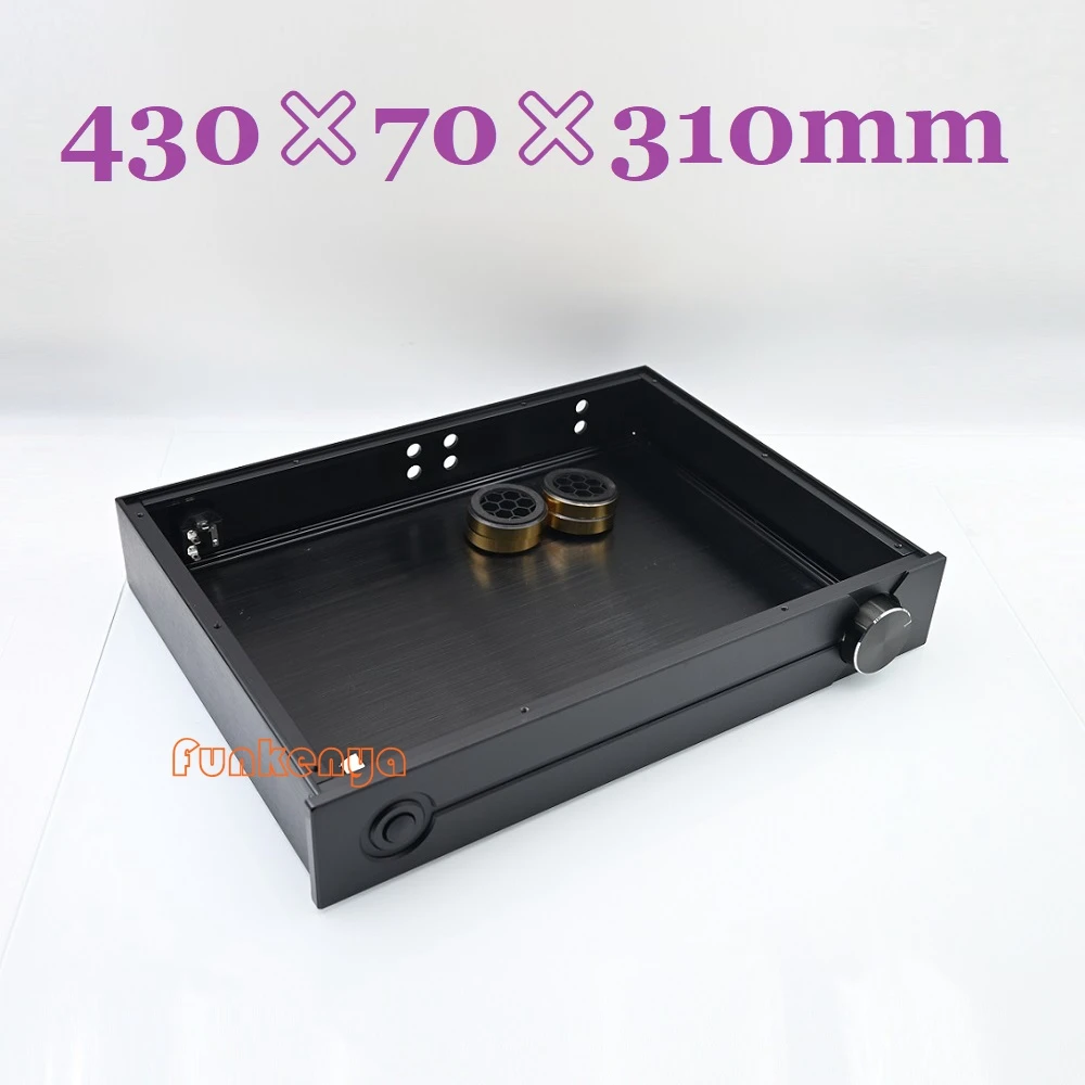 430x70x310mm Anodized Dual Channel Preamplifier Case DAC Decoder Chassis Aluminum Power Amplifier Shell Hi End DIY Enclosure PSU
430x70x310mm Anodized Dual Channel Preamplifier Case DAC Decoder Chassis Aluminum Power Amplifier Shell Hi End DIY Enclosure PSU