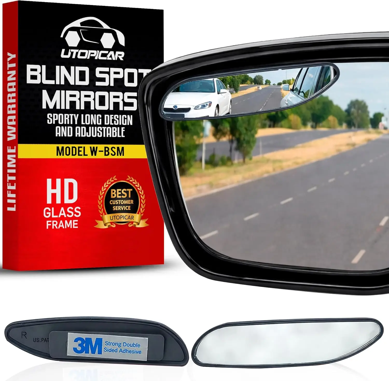 Universal Blind Spot Mirrors for Sports Cars, Easy Strip Installation
Universal Blind Spot Mirrors for Sports Cars, Easy Strip Installation
