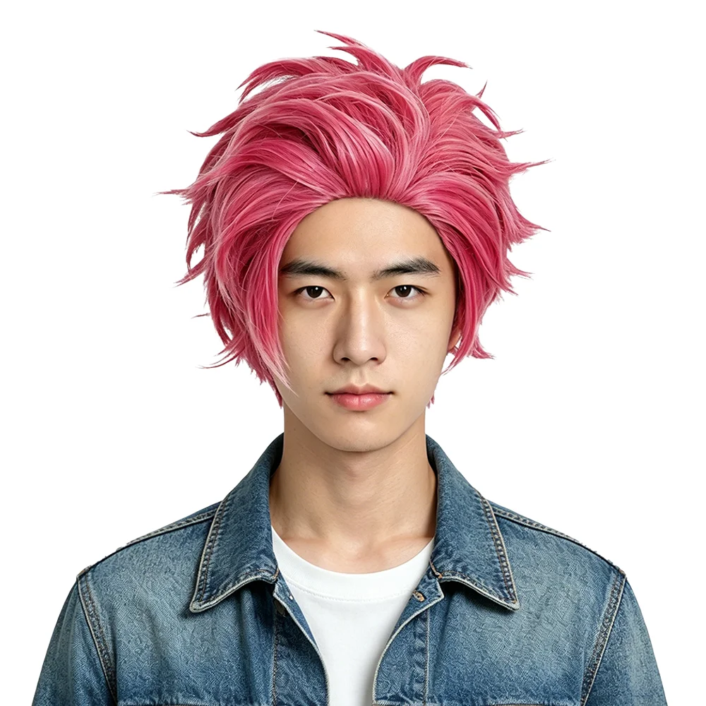 30cm Raspberry Pink Skin-whitening Short Spiky Wig Fluffy Natural Heat Resistant Unisex Anime Cosplay Wig For Party Daily Use
30cm Raspberry Pink Skin-whitening Short Spiky Wig Fluffy Natural Heat Resistant Unisex Anime Cosplay Wig For Party Daily Use