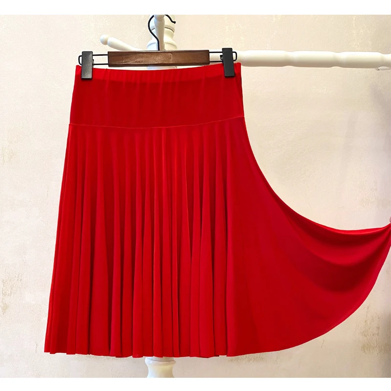 Square Dance Skirt with Safety Pants Mid-Length Half-Skirt Women's Style Elastic Waist Slim Fit Pure Color Practice Wear
Square Dance Skirt with Safety Pants Mid-Length Half-Skirt Women's Style Elastic Waist Slim Fit Pure Color Practice Wear