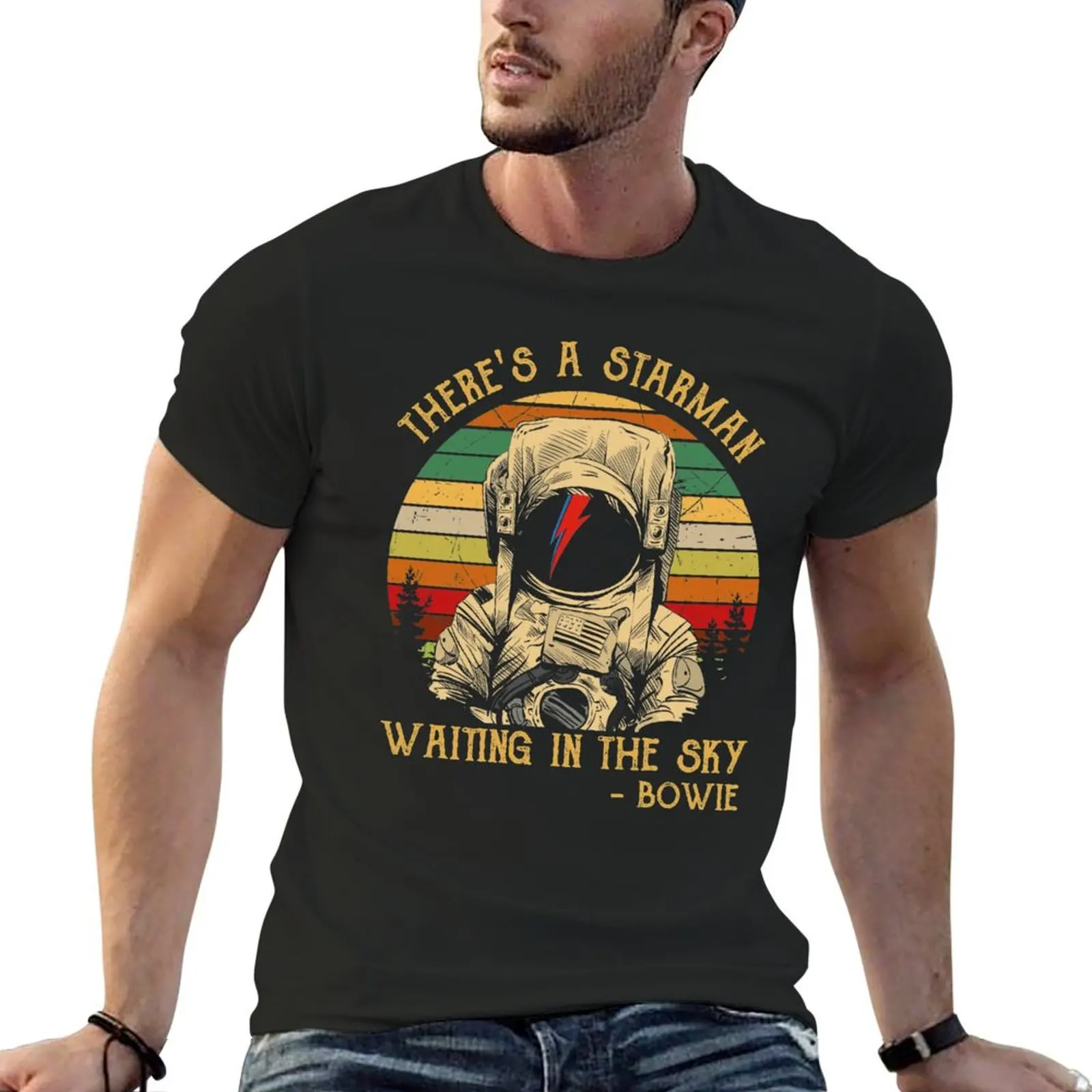 There's a starman waiting in the sky T-Shirt essential t shirt anime clothes vintage anime shirt mens fashion
There's a starman waiting in the sky T-Shirt essential t shirt anime clothes vintage anime shirt mens fashion