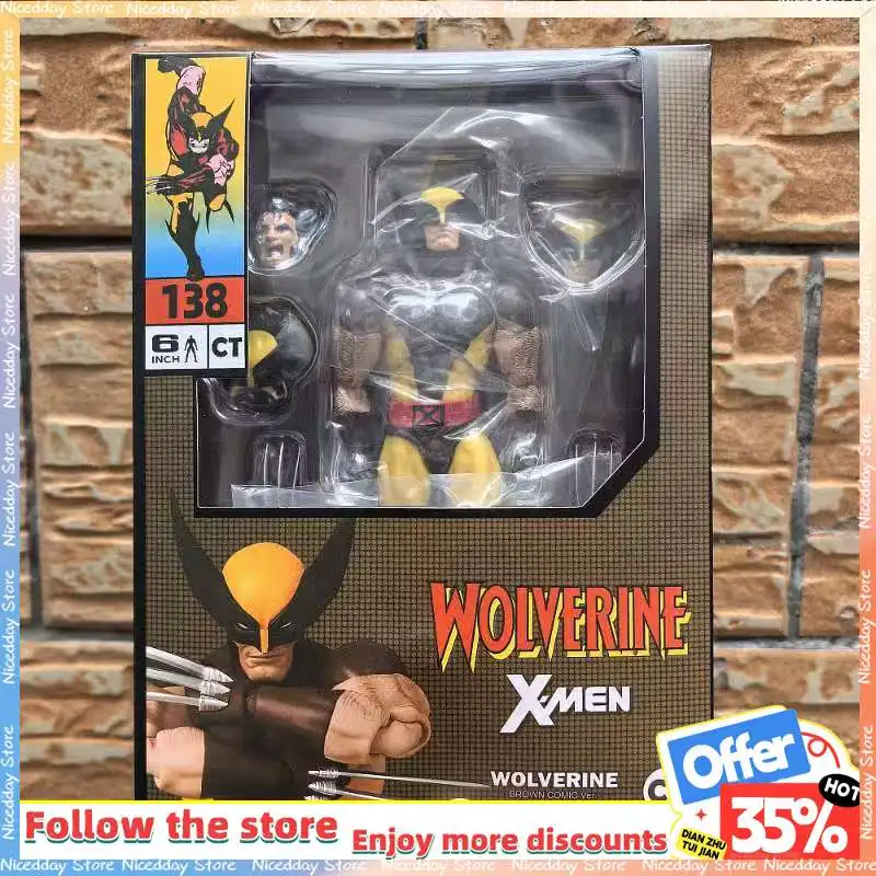 Ct Toys Wolverine Figure Brown Comic Mafex 138 X-Men Deadpool 3 Movie Anime Action Figure Model Statue Toys Christmas Gifts
Ct Toys Wolverine Figure Brown Comic Mafex 138 X-Men Deadpool 3 Movie Anime Action Figure Model Statue Toys Christmas Gifts