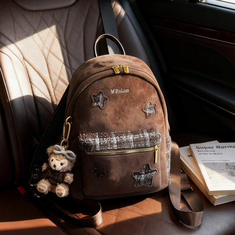 Винтажный замшевый простой рюкзак для женщин, новая школьная сумка большой вместимости, удобные и универсальные текстурные сумки для хранения
Винтажный замшевый простой рюкзак для женщин, новая школьная сумка большой вместимости, удобные и универсальные текстурные сумки для хранения