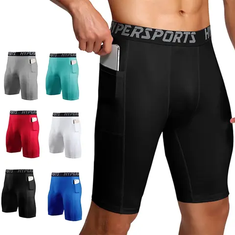 2025 Compression Shorts Men Summer Sportswear Training Tights Gym Fitness Leggings Short Pants Sport Bottoms Running Shorts Men