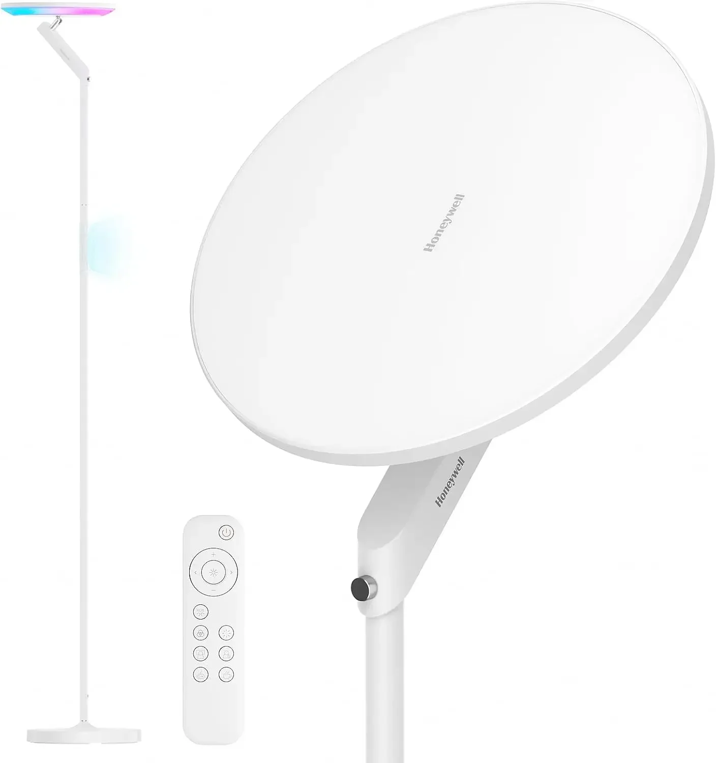 Honeywell 3000LM LED Floor Lamp, Torchiere Floor Lamps with Remote Control, F2 Sunturalux™ 40W Eye-Caring Reading Light, 2700-50
Honeywell 3000LM LED Floor Lamp, Torchiere Floor Lamps with Remote Control, F2 Sunturalux™ 40W Eye-Caring Reading Light, 2700-50