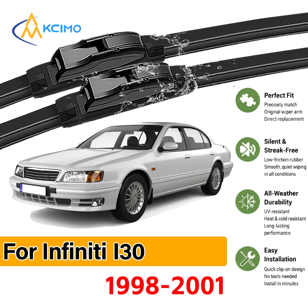 Guarantee Clear Vision 2PCS Wiper Blades for Infiniti I30 1998-2001 All-Season Clarity Easy Install Safe Driving Confidence
Guarantee Clear Vision 2PCS Wiper Blades for Infiniti I30 1998-2001 All-Season Clarity Easy Install Safe Driving Confidence