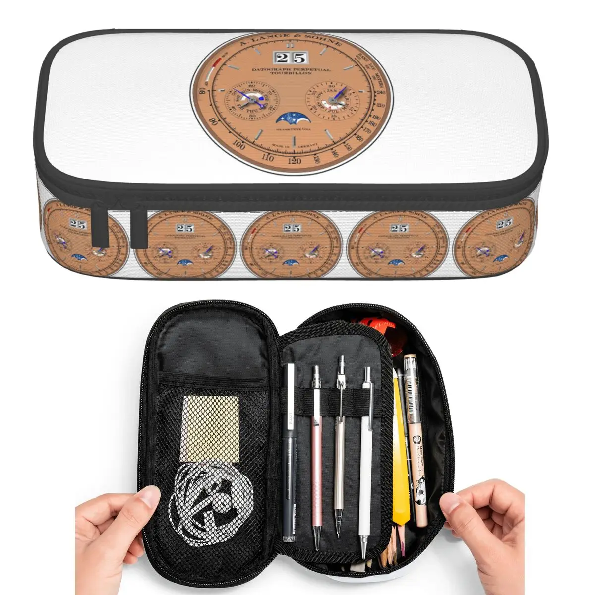 Lange & Sohne Datograph Dial Pencil Cases for Students Pen Box Pencil Bag Large Capacity Pencil Pouch Pen Holder
Lange & Sohne Datograph Dial Pencil Cases for Students Pen Box Pencil Bag Large Capacity Pencil Pouch Pen Holder