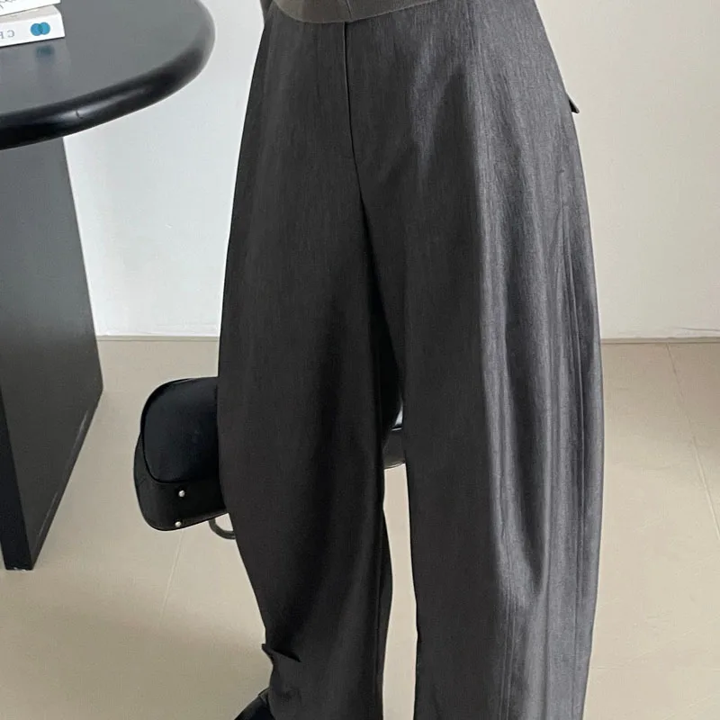 Women Casual Pants Loose High Waisted Snap Button Design Straight Solid Color Simple Daily Commuting Versatile Wide Leg Pants
Women Casual Pants Loose High Waisted Snap Button Design Straight Solid Color Simple Daily Commuting Versatile Wide Leg Pants