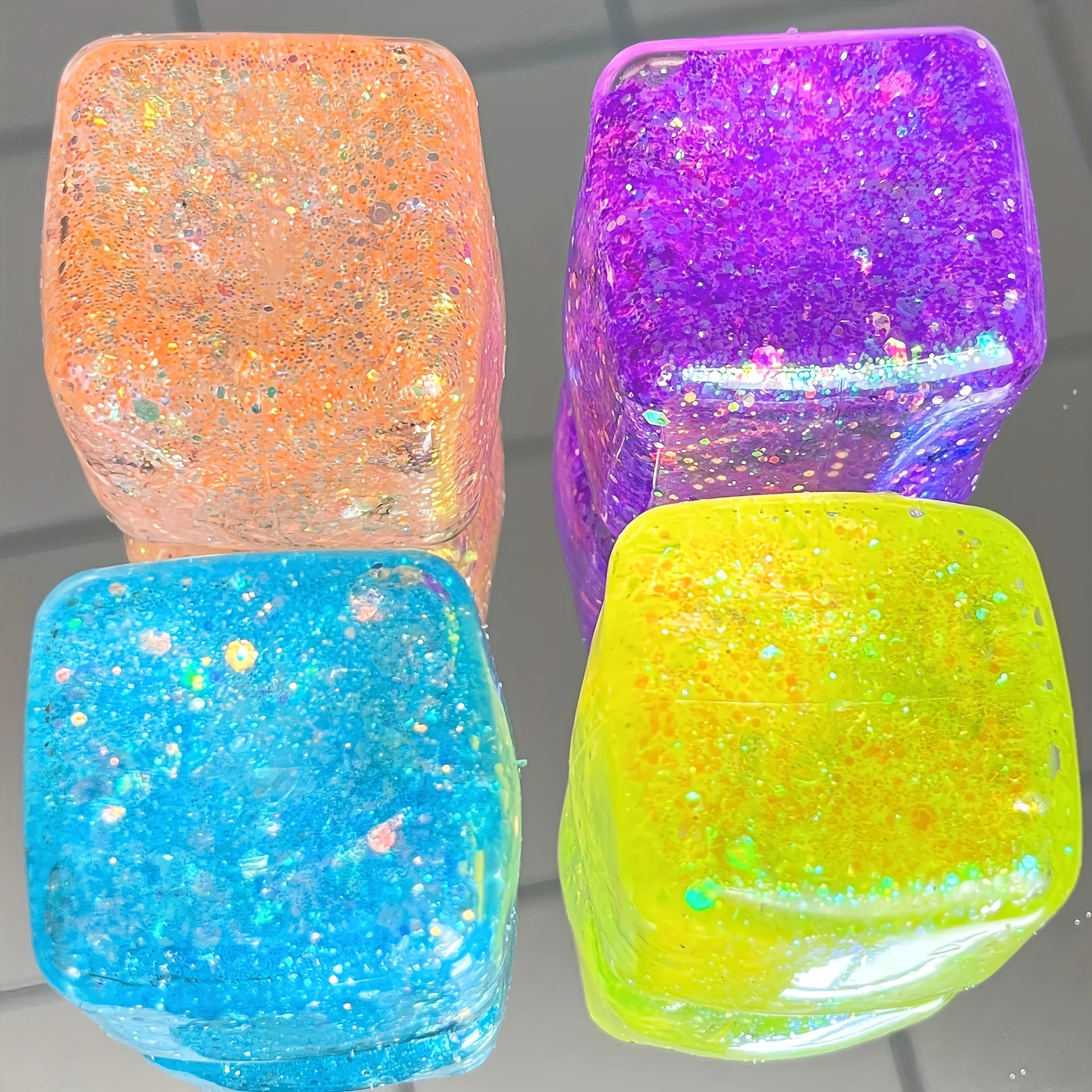 2-Pack of Randomly Colored Flashing Squishy Toys, Square Ice Cube Stress Relief Toys, Slow Rebound, Moldable Stress Relief Toys, Soft and Elastic Sensory Toys
2-Pack of Randomly Colored Flashing Squishy Toys, Square Ice Cube Stress Relief Toys, Slow Rebound, Moldable Stress Relief Toys, Soft and Elastic Sensory Toys