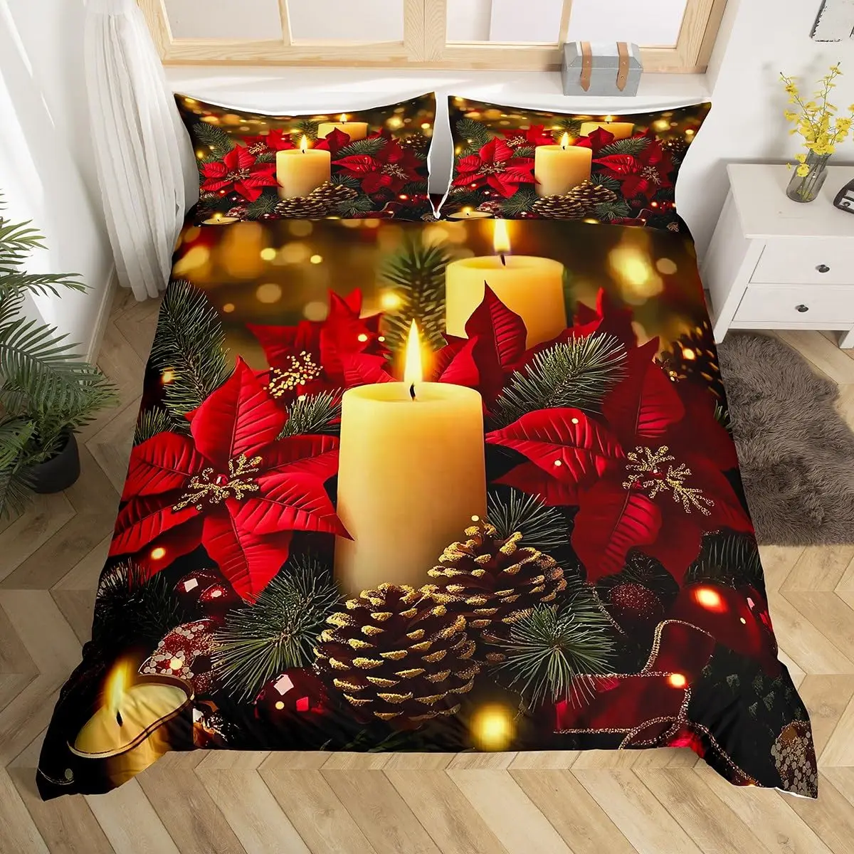 Candle Duvet Cover Sets for Kids Teens Queen Quilt Covers Lightweight Down Room Decor 2 Pillowcases 1 Duvet Cover No Comforter
Candle Duvet Cover Sets for Kids Teens Queen Quilt Covers Lightweight Down Room Decor 2 Pillowcases 1 Duvet Cover No Comforter