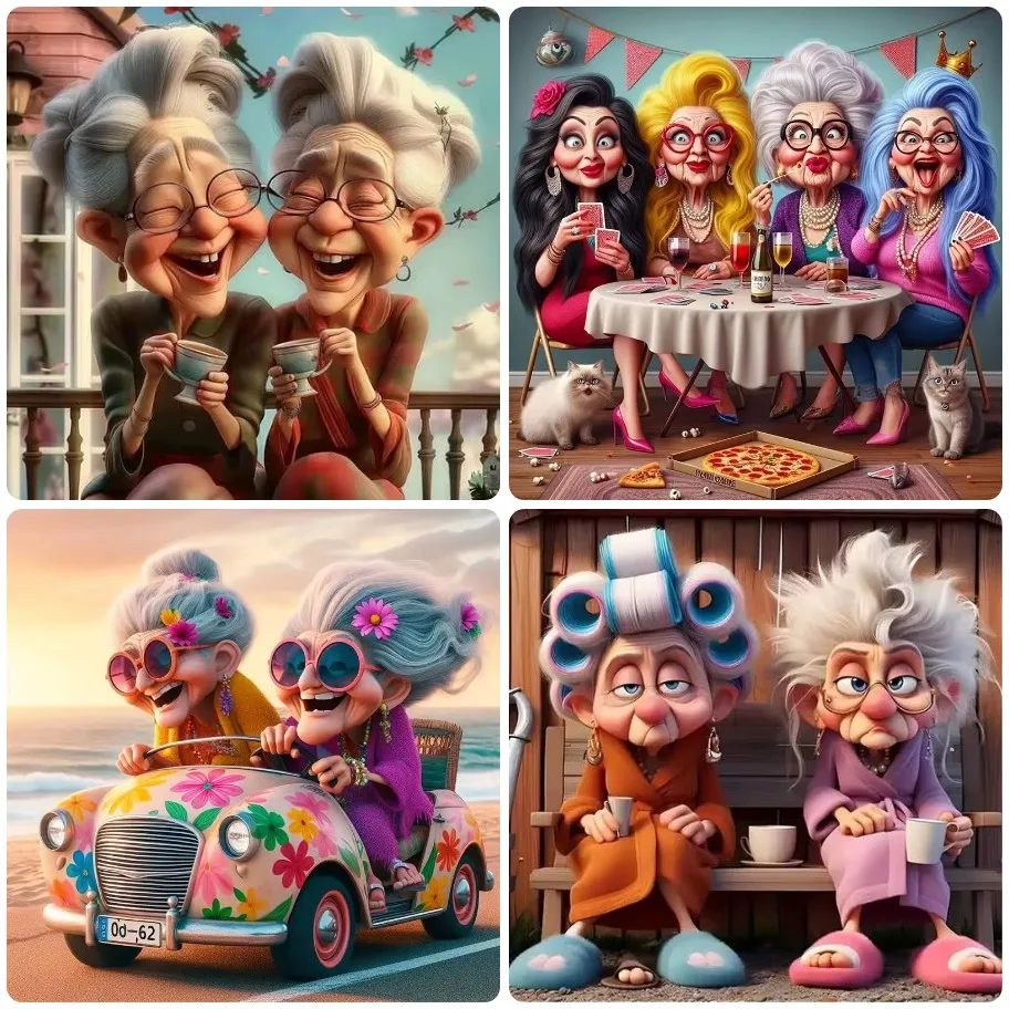 DIY Funny Stylish Grandma Jigsaw Puzzle, Whimsical Old Ladies in Colorful Scenes, Whimsical Stress Relief Home Decoration
DIY Funny Stylish Grandma Jigsaw Puzzle, Whimsical Old Ladies in Colorful Scenes, Whimsical Stress Relief Home Decoration