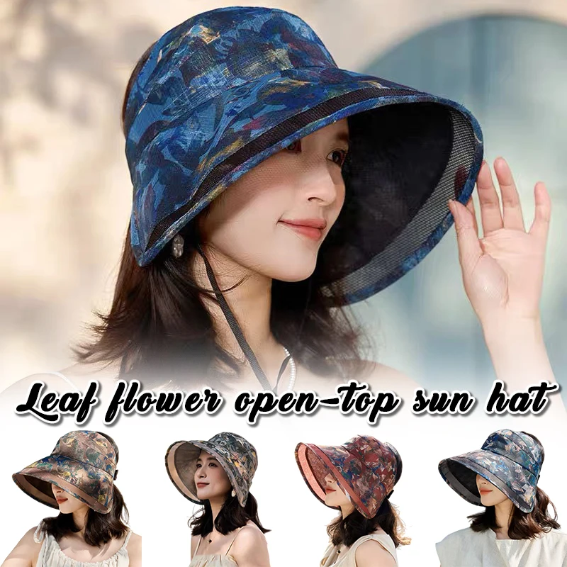1pc Korean Adjustable Flower Empty Bucket Cap Breathable Polyester Anti-Sun Fisherman Hat Mesh Leaf Large Brim Sun Hat Outdoor
1pc Korean Adjustable Flower Empty Bucket Cap Breathable Polyester Anti-Sun Fisherman Hat Mesh Leaf Large Brim Sun Hat Outdoor