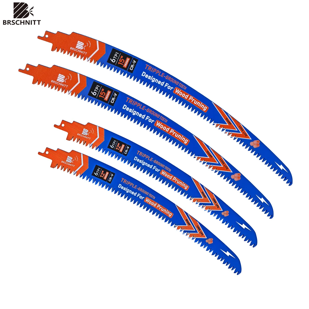 BRSCHNITT Curved Reciprocating Saw Blade 6TPI Teeth Wood Trimming Cutting Log Wood 15/12inch for Woodworking Tree Trimming
BRSCHNITT Curved Reciprocating Saw Blade 6TPI Teeth Wood Trimming Cutting Log Wood 15/12inch for Woodworking Tree Trimming