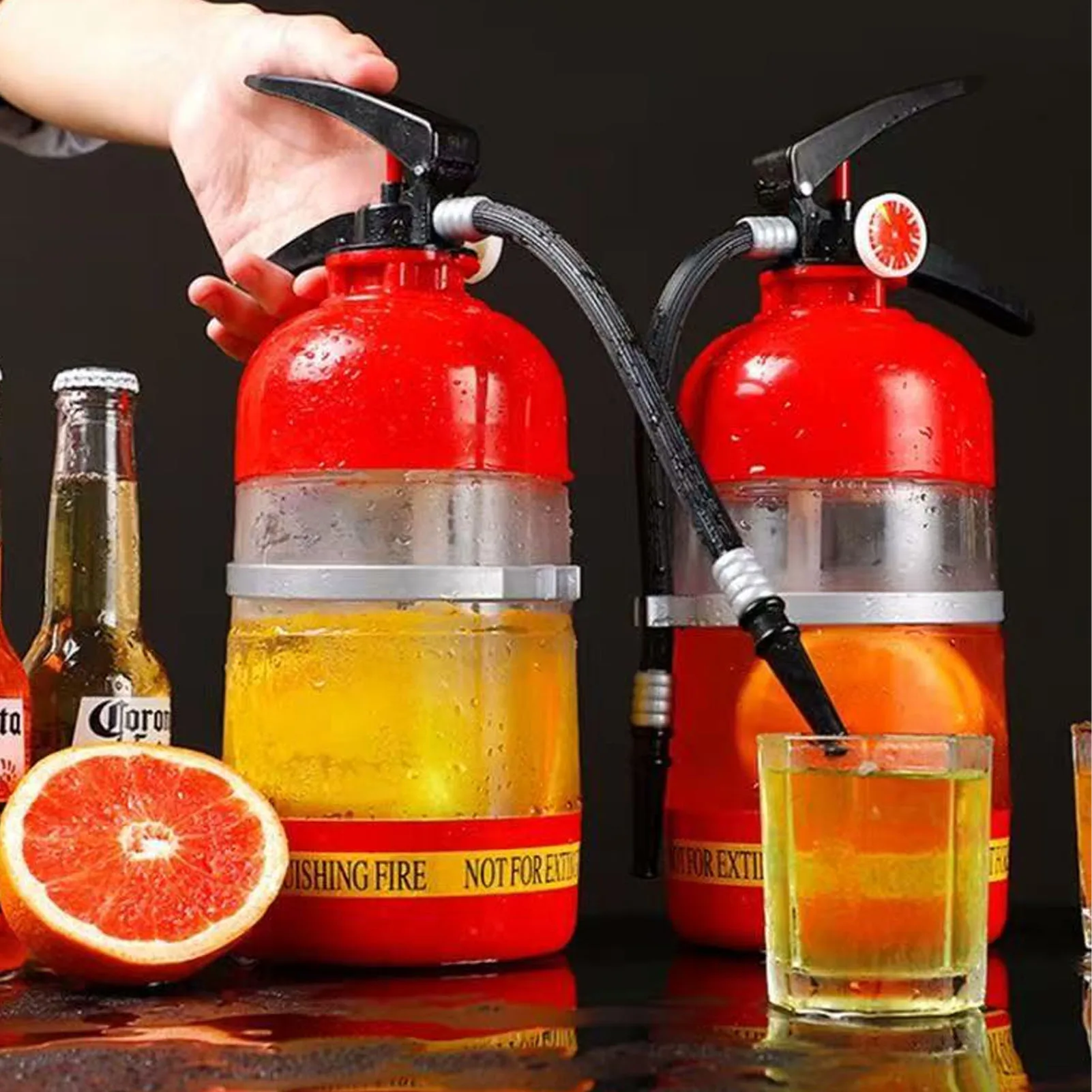 2L Wine Drink Dispenser Fire Extinguisher Pourer Party Beer Dispenser Beverage Wine Whiskey Spirits Beer for Party Bar Accessory
2L Wine Drink Dispenser Fire Extinguisher Pourer Party Beer Dispenser Beverage Wine Whiskey Spirits Beer for Party Bar Accessory