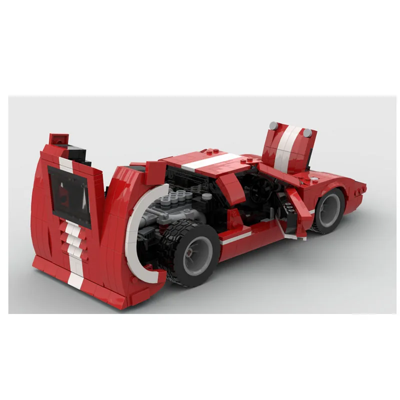 MOC-102245 Red New GT40 Supercar Assembly Stitching Building Block Model • 990 Parts • MOC Creative Building Blocks Toy Gift
MOC-102245 Red New GT40 Supercar Assembly Stitching Building Block Model • 990 Parts • MOC Creative Building Blocks Toy Gift