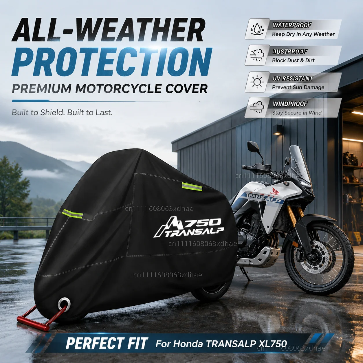 Motorcycle Cover All Season Waterproof Dust Rain UV Protection 190T Oxford Cloth For For Honda TRANSALP XL750 TRANSALP 750
Motorcycle Cover All Season Waterproof Dust Rain UV Protection 190T Oxford Cloth For For Honda TRANSALP XL750 TRANSALP 750