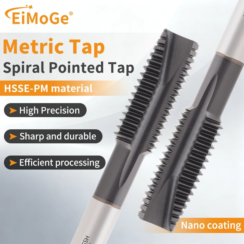EIMOGE TAP P0 Series Spiral Point Tap HSSE-PM with JP Coating JIS Standard Machine Screw Thread Tap M1-M15
EIMOGE TAP P0 Series Spiral Point Tap HSSE-PM with JP Coating JIS Standard Machine Screw Thread Tap M1-M15