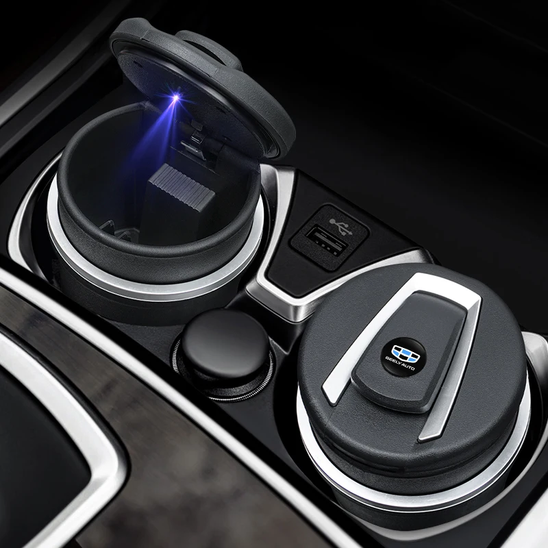 Geely Car Cigarette Ashtray Cup LED Light Storage Trash Can With Sticker For X7 MK Boyue C GX3 EC7 LC Haoyue CK EC8 Vision Emgra
Geely Car Cigarette Ashtray Cup LED Light Storage Trash Can With Sticker For X7 MK Boyue C GX3 EC7 LC Haoyue CK EC8 Vision Emgra