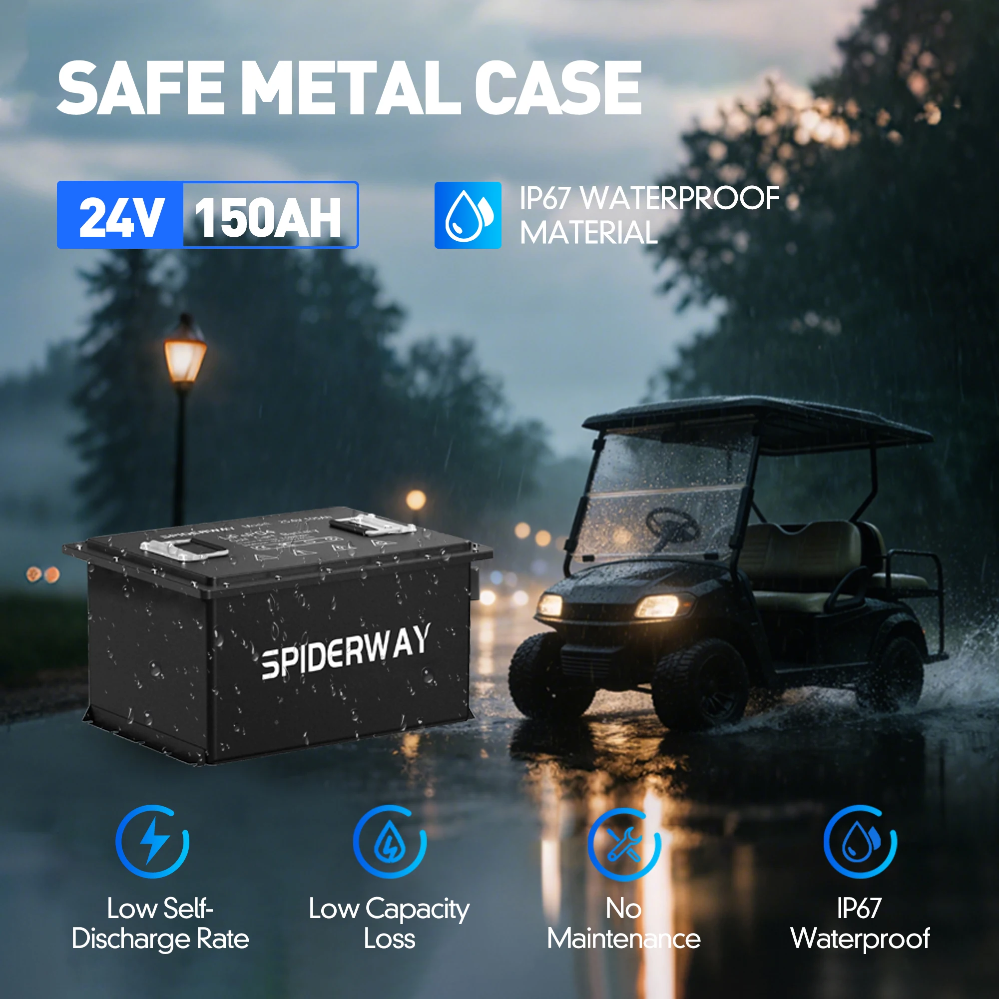 24V 150Ah LiFePO4 Lithium Battery For Skyjack SJIII 4626 4632 3219 Scissor Lift
24V 150Ah LiFePO4 Lithium Battery For Skyjack SJIII 4626 4632 3219 Scissor Lift