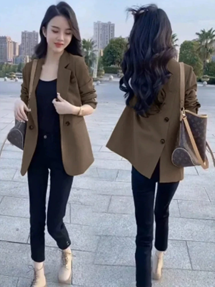 Casual Style Women's Suit Jacket Spring Autumn Thin High-End Feeling Small Size Fashionable Top Casual Windbreaker Outerwear
Casual Style Women's Suit Jacket Spring Autumn Thin High-End Feeling Small Size Fashionable Top Casual Windbreaker Outerwear