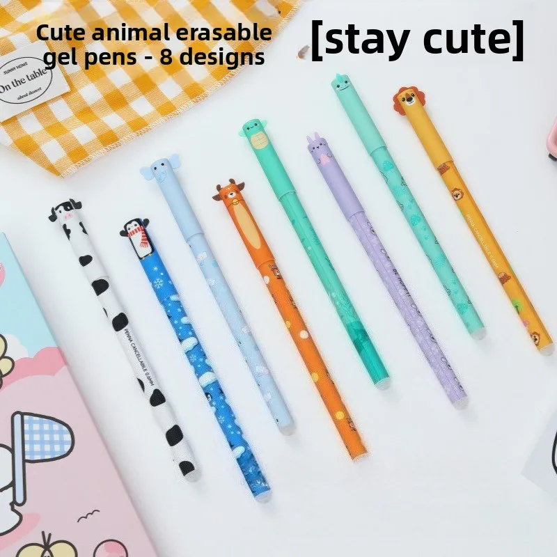 new gel erasable pens with cartoon animal designs: lions, elephants, deer, cows, and turtles, colorful erasable ballpoint pens
new gel erasable pens with cartoon animal designs: lions, elephants, deer, cows, and turtles, colorful erasable ballpoint pens