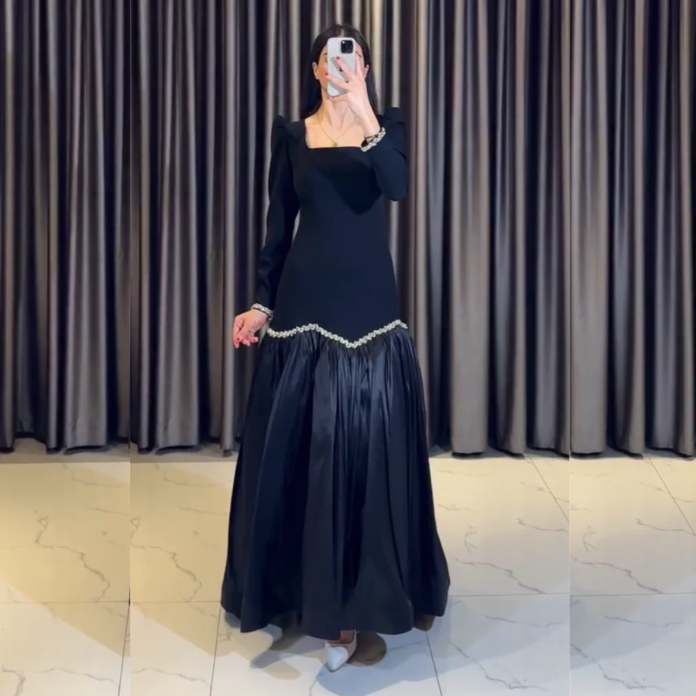 Customized Modern Style Jersey Pleat Sequined A-line Square Neck Long Dresses Bespoke Occasion Intricate Elegant
Customized Modern Style Jersey Pleat Sequined A-line Square Neck Long Dresses Bespoke Occasion Intricate Elegant