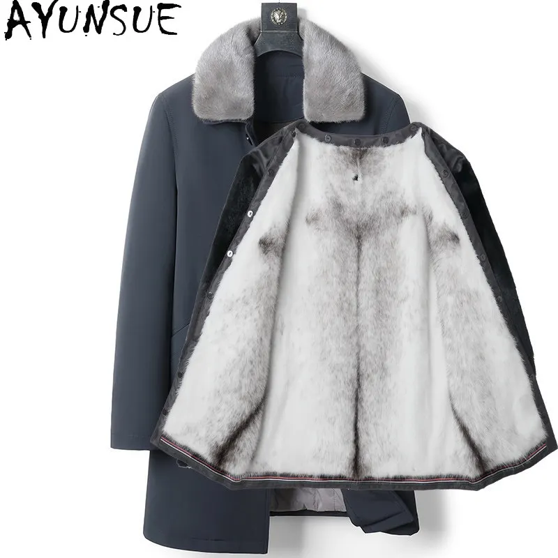 AYUNSUE Natural Fur Parkas Men Luxury Winter Detachable Mink Fur Liner Jacket Real Fur Coats Man Warm Outwears Chaquetas Hombre
AYUNSUE Natural Fur Parkas Men Luxury Winter Detachable Mink Fur Liner Jacket Real Fur Coats Man Warm Outwears Chaquetas Hombre