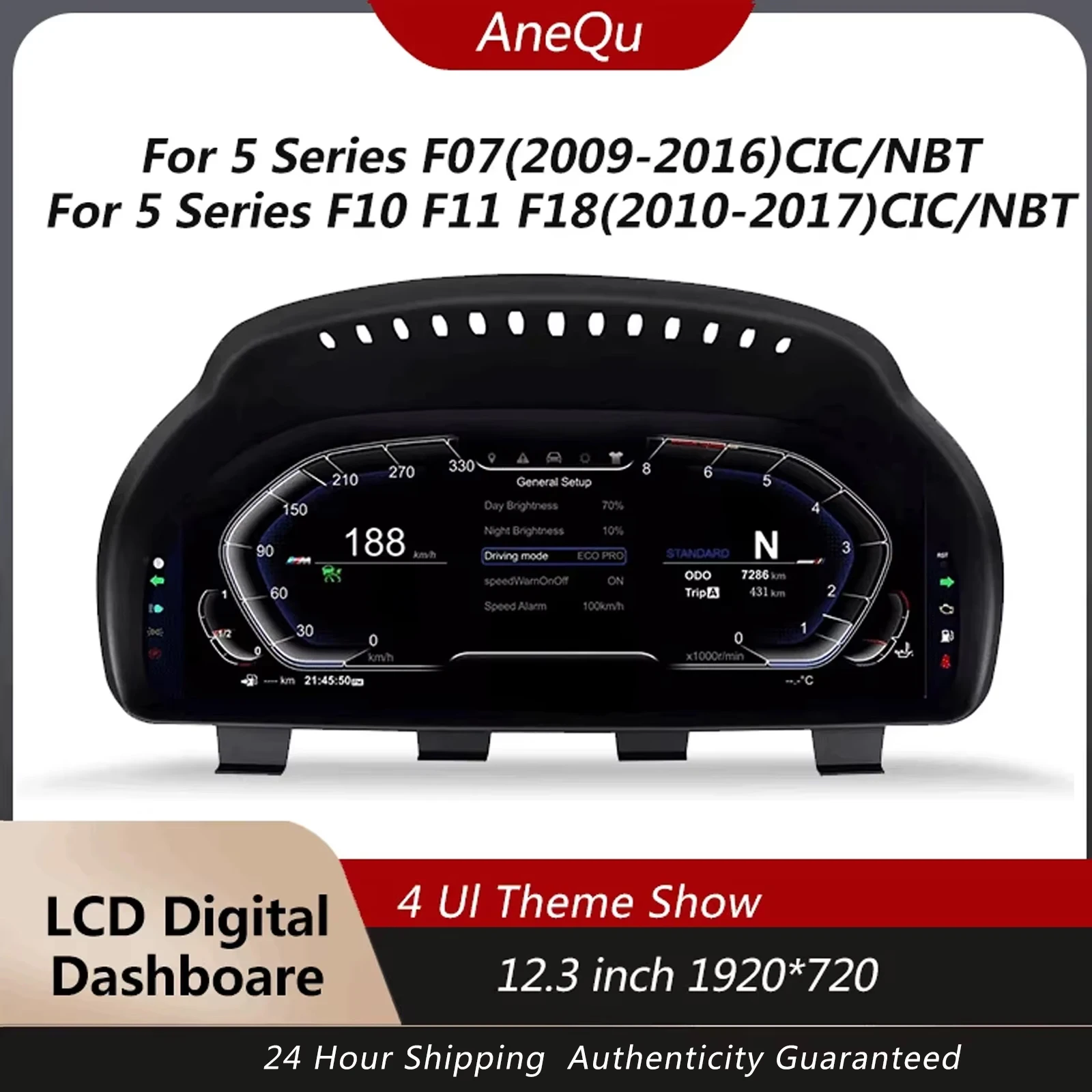 12.3-inch Digital Dashboard For BMW 5 Series F10 F11 F18 F01 F02 F03 F06 X3 X4 X5 X6 in car LCD instrument pane
12.3-inch Digital Dashboard For BMW 5 Series F10 F11 F18 F01 F02 F03 F06 X3 X4 X5 X6 in car LCD instrument pane