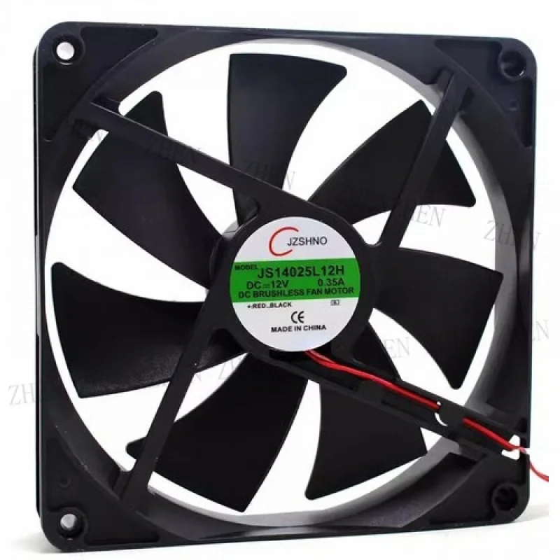Y 1PCS JS14025L12H 14025 DC12V 0.35A 14CM 2-Wire Silent Cooling Fan
Y 1PCS JS14025L12H 14025 DC12V 0.35A 14CM 2-Wire Silent Cooling Fan