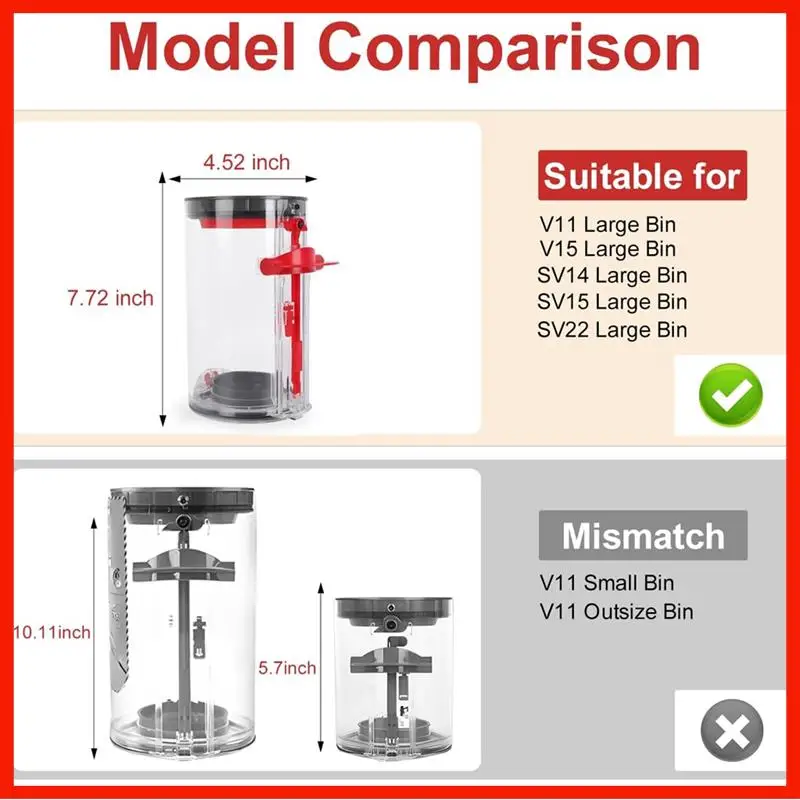 Замена пылесборника для Dyson V11 V15 SV14 SV15 SV22, пылесос, канистра, номер детали. 970050 -01 И 965443 -01
Замена пылесборника для Dyson V11 V15 SV14 SV15 SV22, пылесос, канистра, номер детали. 970050 -01 И 965443 -01
