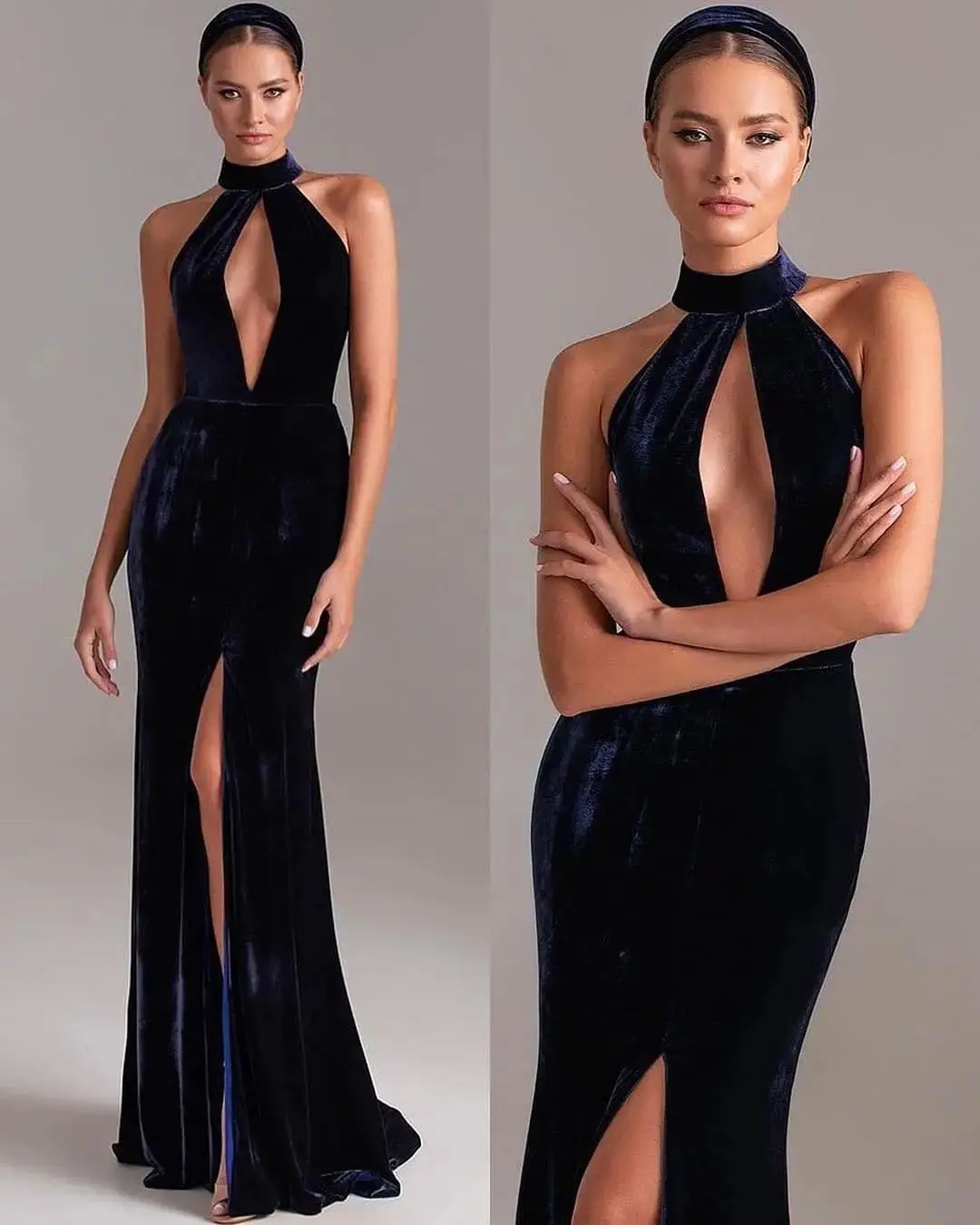 Customized Exquisite Velour Straight Evening Dresses Halter Sleeveless Panel Train Special Occasion Gowns Fashion Prom
Customized Exquisite Velour Straight Evening Dresses Halter Sleeveless Panel Train Special Occasion Gowns Fashion Prom