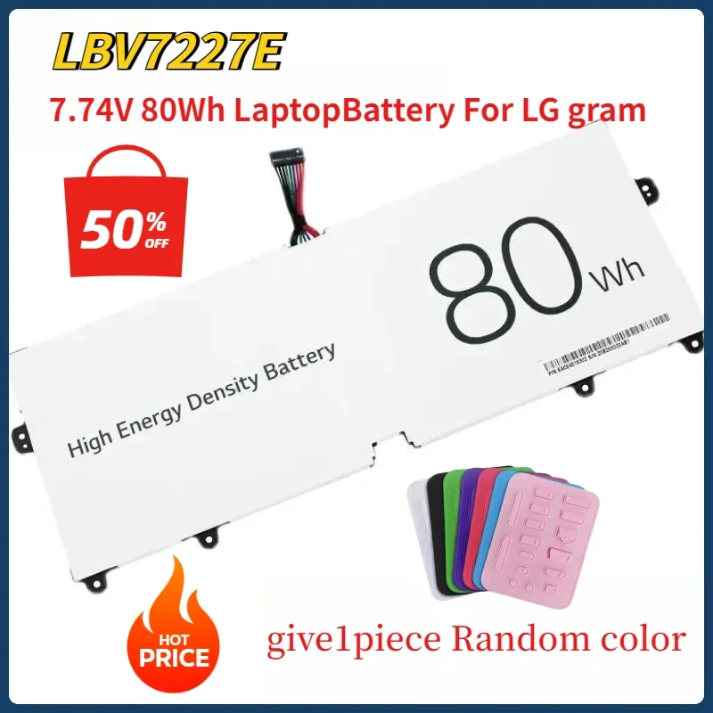 7.74V 80Wh LBV7227E Laptop Battery for LG Gram 15 16 17 2020 2021 15Z90N 17Z90N 16ZD90P 16Z90P 16Z90PC 16Z90PG 17Z90P
7.74V 80Wh LBV7227E Laptop Battery for LG Gram 15 16 17 2020 2021 15Z90N 17Z90N 16ZD90P 16Z90P 16Z90PC 16Z90PG 17Z90P