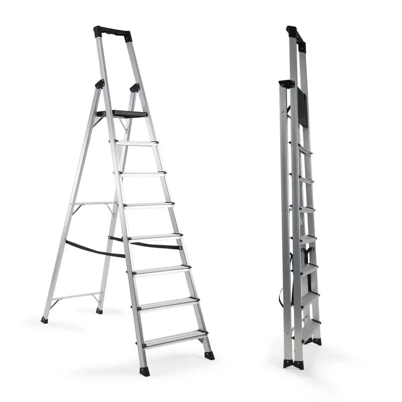 Aluminum 8 Step Ladder,Folding Step Stool, Lightweight Aluminum Foldable Ladder with Convenient Handgrip, Stepladders w
Aluminum 8 Step Ladder,Folding Step Stool, Lightweight Aluminum Foldable Ladder with Convenient Handgrip, Stepladders w