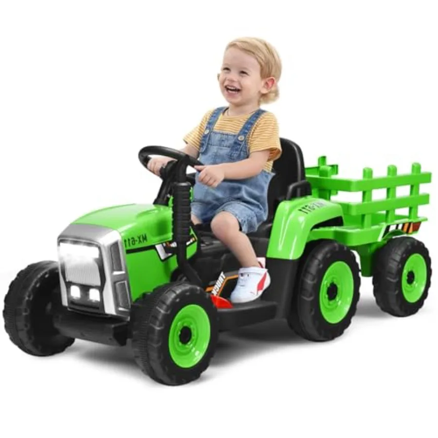 OLAKIDS 12V Ride On Tractor for outdoor play, ABS plastic body, green color, 2-in-1 convertible design with remote control, det
OLAKIDS 12V Ride On Tractor for outdoor play, ABS plastic body, green color, 2-in-1 convertible design with remote control, det