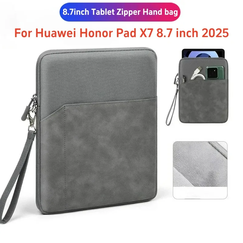 For Huawei Honor Pad X7 8.7inch 2025 Tablet Handbag Shockproof Zippered Case with Pockets Pouch Cover Compatible JMS-W09/JMS-L09
For Huawei Honor Pad X7 8.7inch 2025 Tablet Handbag Shockproof Zippered Case with Pockets Pouch Cover Compatible JMS-W09/JMS-L09